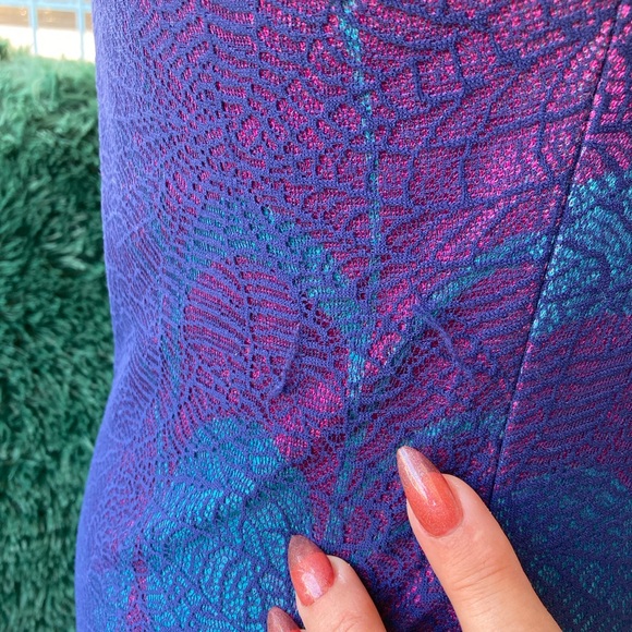 Vintage y2k Small Custo Barcelona Spiderweb Mesh Overlay Dress - Picture 5 of 10